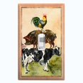 thumbnail image 1 of Metal Light Switch Plate Cover Countryside Cow Pig Chicken Animal Farm ANM007, 1 of 13