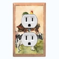 thumbnail image 1 of Metal Light Switch Plate Cover Countryside Cow Pig Chicken Animal Farm ANM007, 1 of 13