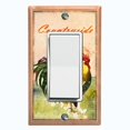 thumbnail image 1 of Metal Light Switch Plate Cover Cute Countryside Rooster Animal Farm ANM010, 1 of 13