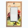 thumbnail image 1 of Metal Light Switch Plate Cover Cute Countryside Rooster Animal Farm ANM011, 1 of 13