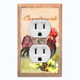 thumbnail image 1 of Metal Light Switch Plate Cover Cute Countryside Rooster Animal Farm ANM011, 1 of 13