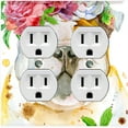 thumbnail image 1 of Metal Light Switch Plate Cover Cute English Bulldog Flower Crown DOG010, 1 of 13