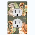 thumbnail image 1 of Metal Light Switch Plate Cover Cute Forest Animals Squirrel Mouse ANM014, 1 of 13
