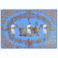 thumbnail image 1 of Metal Light Switch Plate Cover Elegant Blue Crown Frame FRA018, 1 of 1