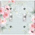 thumbnail image 1 of Metal Light Switch Plate Cover Elegant Floral Musical Damask Mint FLW113, 1 of 13