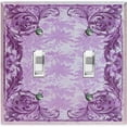 thumbnail image 1 of Metal Light Switch Plate Cover Elegant Green Grape Vine Damask Frame FRA051, 1 of 13
