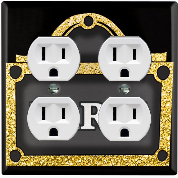 Metal Light Switch Plate Cover Elegant Paris Purse Frame Mask PRS021
