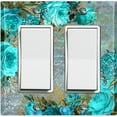 thumbnail image 1 of Metal Light Switch Plate Cover Elegant Red Floral Nature Scripture Damask FLW086, 1 of 13