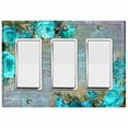 thumbnail image 1 of Metal Light Switch Plate Cover Elegant Red Floral Nature Scripture Damask FLW086, 1 of 13