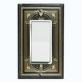 thumbnail image 1 of Metal Light Switch Plate Cover Elegant Victorian Theatre Floral Frame Black FRA069, 1 of 13