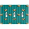 thumbnail image 1 of Metal Light Switch Plate Cover Elegant Yellow Crown Green Striped Damask DAM099, 1 of 13
