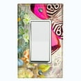 thumbnail image 1 of Metal Light Switch Plate Cover Floral Nature Butterfly Scripture Damask BUT036, 1 of 13