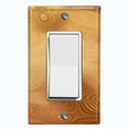 thumbnail image 1 of Metal Light Switch Plate Cover Image of Marble Light Brown Caramel Swirl MAR088, 1 of 13