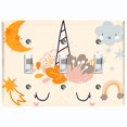 thumbnail image 1 of Metal Light Switch Plate Cover Magical Orange Rainbow Unicorn UNI010, 1 of 13