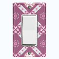 thumbnail image 1 of Metal Light Switch Plate Cover Mandala Purple Floral Pattern Damask MDL111, 1 of 13