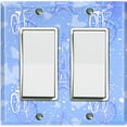thumbnail image 1 of Metal Light Switch Plate Cover Romantic Paris  Eiffel Tower Bicycle Cupid Blue PRS018, 1 of 13