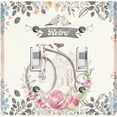 thumbnail image 1 of Metal Light Switch Plate Cover Vintage Retro Postal Floral Bicycle Card FLW124, 1 of 13