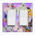 thumbnail image 1 of Metal Light Switch Plate Outlet Cover (Butterfly Unicorn Universe BUT001), 1 of 15