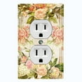thumbnail image 1 of Metal Light Switch Plate Outlet Cover Elegant Vintage Rose Frame ROS028, 1 of 13
