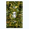 thumbnail image 1 of Metal Light Switch Plate Outlet Cover (Foliage Camo - Single Toggle), 1 of 2