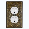 thumbnail image 1 of Metal Light Switch Plate Outlet Cover (French Victorian Frame - Single Duplex), 1 of 2