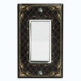 thumbnail image 1 of Metal Light Switch Plate Outlet Cover (French Victorian Frame - Single Rocker), 1 of 2