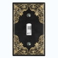 thumbnail image 1 of Metal Light Switch Plate Outlet Cover (French Victorian Frame - Single Toggle), 1 of 2