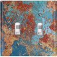thumbnail image 1 of Metal Light Switch Plate Outlet Cover Image of Copper Patina MET016, 1 of 13