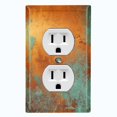 thumbnail image 1 of Metal Light Switch Plate Outlet Cover Image of Distressed Copper MET011, 1 of 13