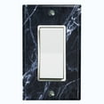 thumbnail image 1 of Metal Light Switch Plate Outlet Cover (Image of Marble Black MAR006), 1 of 13