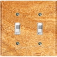 thumbnail image 1 of Metal Light Switch Plate Outlet Cover (Image of Marble Brown MAR022), 1 of 13
