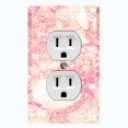 thumbnail image 1 of Metal Light Switch Plate Outlet Cover (Image of Marble Pink MAR063), 1 of 13