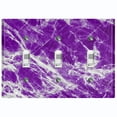 thumbnail image 1 of Metal Light Switch Plate Outlet Cover (Image of Marble Purple MAR051), 1 of 13