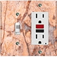 thumbnail image 1 of Metal Light Switch Plate Outlet Cover (Image of Marble Red MAR062), 1 of 13