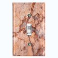 thumbnail image 1 of Metal Light Switch Plate Outlet Cover (Image of Marble Red MAR062), 1 of 13