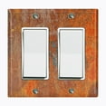 thumbnail image 1 of Metal Light Switch Plate Outlet Cover Image of Rusted Metal MET001, 1 of 14