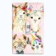 thumbnail image 1 of Metal Light Switch Plate Outlet Cover (Llama Friends LLA002), 1 of 13
