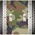 thumbnail image 1 of Metal Light Switch Plate Outlet Cover (Multi Camo 2 - Double Toggle), 1 of 2