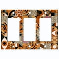 thumbnail image 1 of Metal Light Switch Wall Plate Outlet Cover (Abstract Pattern Art - Triple GFI/Rocker), 1 of 1