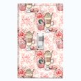 thumbnail image 1 of Metal Light Switch Wall Plate Outlet Cover (Coffee Mocha Espresso Chocolate Shake Cupcake Macaron Flower Bouquet Pink Bow - Single Toggle), 1 of 2