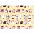 thumbnail image 1 of Metal Light Switch Wall Plate Outlet Cover (Coffee Mocha Espresso Tea Pot Kettle Maker Festive Cup Cream Pattern - Triple Toggle), 1 of 2