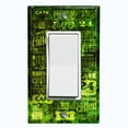 thumbnail image 1 of Metal Light Switch Wall Plate Outlet Cover (Coffee Shop Cafe Restaurant Sign Black Lime Green - Single Rocker), 1 of 2