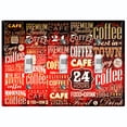 thumbnail image 1 of Metal Light Switch Wall Plate Outlet Cover (Coffee Shop Cafe Restaurant Sign Red / Black - Triple Toggle), 1 of 2