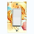 thumbnail image 1 of Metal Light Switch Wall Plate Outlet Cover (Ocean Sea Crab Sea Shell Clam Beach - Single Rocker), 1 of 2