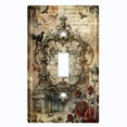 thumbnail image 1 of Metal Light Switch Wall Plate Outlet Cover (Old Town Gothic Script - Single Toggle), 1 of 1