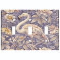 thumbnail image 1 of Metal Light Switch Wall Plate Outlet Cover (Printed Image of Abstract Flamingo - Triple Toggle), 1 of 1