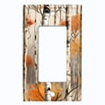 thumbnail image 1 of Metal Light Switch Wall Plate Outlet Cover (Printed Image of Birch Tree Forest - Single GFI/Rocker), 1 of 1