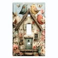 thumbnail image 1 of Metal Light Switch Wall Plate Outlet Cover (Printed Image of Bird House - Single Toggle), 1 of 1