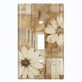 thumbnail image 1 of Metal Light Switch Wall Plate Outlet Cover (Printed Image of Botanical Journal - Single Toggle), 1 of 1