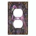thumbnail image 1 of Metal Light Switch Wall Plate Outlet Cover (Printed Image of Floral Flamingo - Single Duplex), 1 of 1